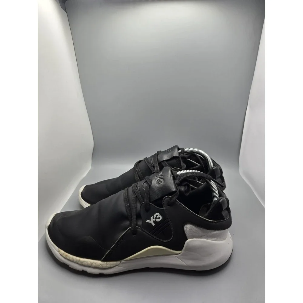 Adidas Y-3 QR Run Black White Sneakers Men's Size‎ 8 Yohji Yamamoto